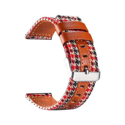 

〖Follure〗Luxury Canvas Leather Watch Band Wrist Strap For Apple Watch Series 4 40MM