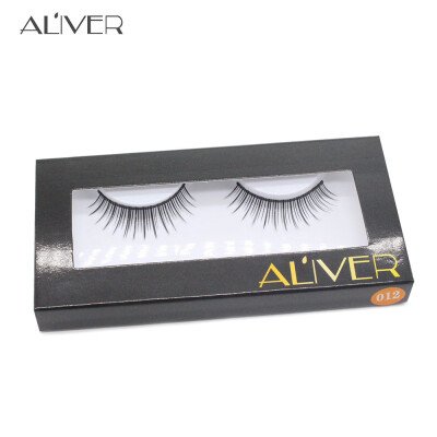 

〖Follure〗1 Pairs Thick Long Cross Party False Eyelashes Black Band Fake Eye Lashes A