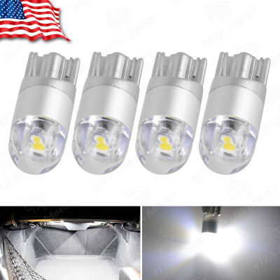 

4x High Power T10 3030 LED White Dome Map Interior Light Side Bulbs 168 194 175