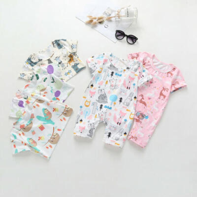 

Newborn Baby Kids Boys Girls Infant Romper Jumpsuit Bodysuit Cotton Outfit Set