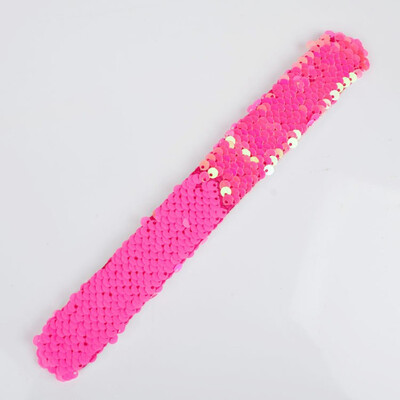 

New Fashion 20 Colors Mermaid Slap Bracelets Two-color Reversible Charm Sequins Flip Wristbands Gifts