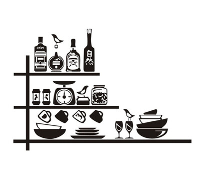 

Simple Wall Sticker - 25217in Dining RoomKitchenLiving RoomBedroom Wall Background Decoration 2 Photos