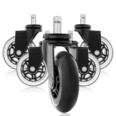 

5pcs Office Chair Casters Universal Wheels 25" Caster Wheel Swivel Caster Universal Casters Omni-directional Wheels Furniture Cas