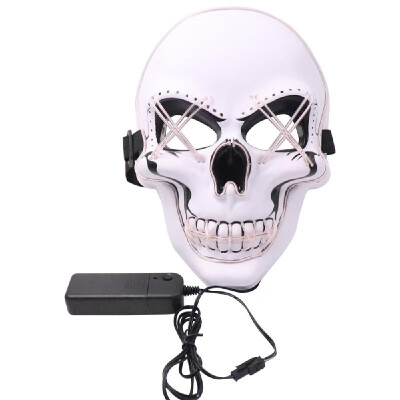 

Halloween Party Mask LED Scary Flash Mask EL Line Light Mask Cosplay Mask Party Clothing Mask Supplies Multi-color Optional