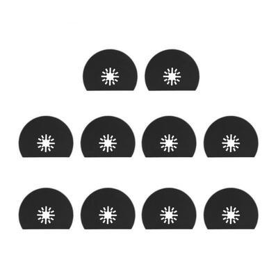 

Greensen 10PCS 80mm High Carbon Steel Semi-circular Saw Blade Segmented Oscillating Multi Tools