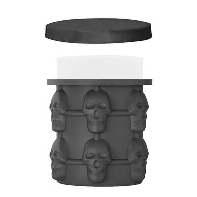 

Skull Mold Silicone Ice Cube Maker Revolutionary Space Saving Ice Bucket