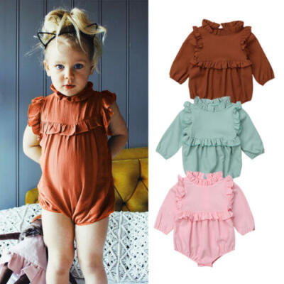 

Fashion Newborn Baby Girls Top Romper Jumpsuit Bodysuit Comfy Outfits Clothes US