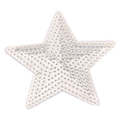 

Love Five-Pointed Star Sequined Cloth Stickers Embroidered Stick-on Patch Clothing Sewing Accessories