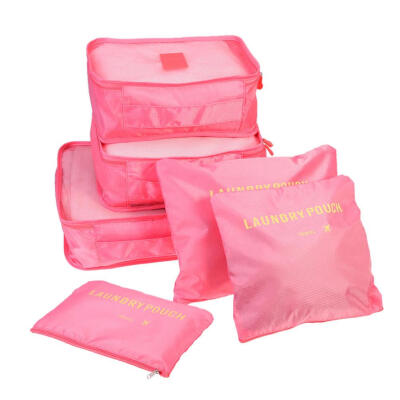 

6pcsSet Waterproof Storage Bags Portable Travel Luggage Clothes Organizer