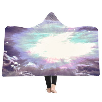 

Toponeto Cartoon 3D Plush Hooded Warm Blanket Dressing Blankets Hooded Blanket