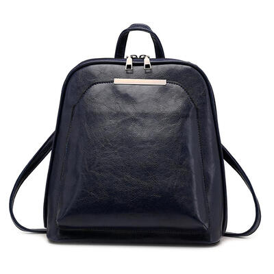 

Vintage Oil Wax Leather Backpack Women Travel Casual Shoulder School Bags