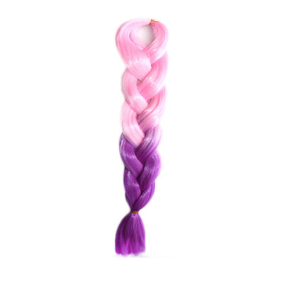 

Gobestart Individual Braid Wigs Big Braids Color Gradient Small Black Dirty Pigtail