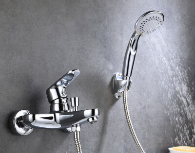

Olinia 1 Set Bath & Shower Faucets Single Handle Dual Control Mixer Taps Wall Mounted Bathroom Bathtub Faucet OL7132