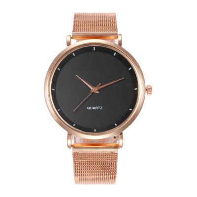 

RM Fashion Magnetic buckle Dazzling women Mesh Belt Watch ladies Quartz Analog