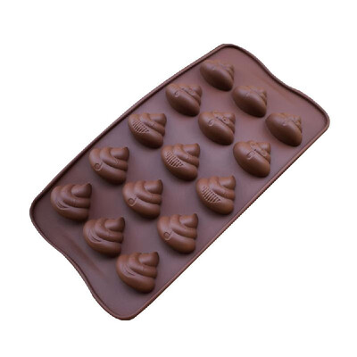 

1Pcs 15-Mold Silicone Chocolate Jelly Candy Mold Ice Cube DIY Cake Cookie Biscuit Mould Kitchen Baking Tool Brown Style 2 Shit