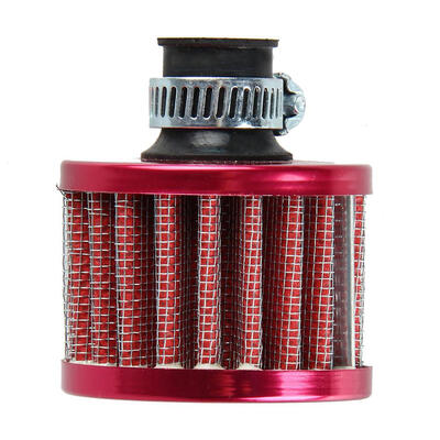 

12mm Red Car Motor Cold Air Intake Filter Turbo Vent Crankcase Breather