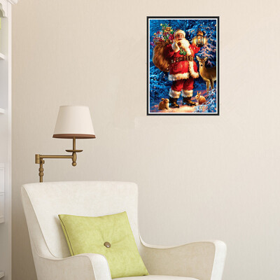 

Siaonvr 5D Diamond Painting Santa Claus Embroidery DIY Cross Stitch Home Decor