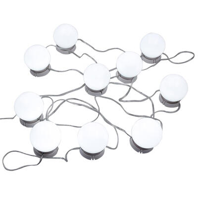 

10pcs Makeup Mirror Vanity LED Light Bulbs Kit Adjustable Cosmetic Lighting