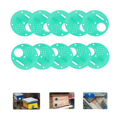 

Gobestart 20pc Plastic Bee Nest Door Entrance Disc Bee Hive Nuc Box Entrance Gate Tool