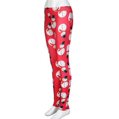 

Tailored Fashion Women Christmas Skinny Printed Stretchy Pants Leggings