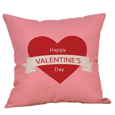 

〖Follure〗Valentines Day Polyester Printed Sofa Car Home Decoration Pillow Case