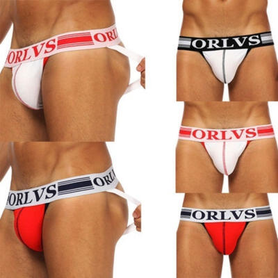 

Fashion Mens Underwear Bulge Pouch Jockstrap Boxer Cotton Thongs Jockstrap G-String