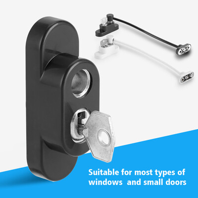 

Greensen Professinonal Zinc Alloy Window Door Opening Restrictor Cable Baby Child Safety Lock Catch Wire