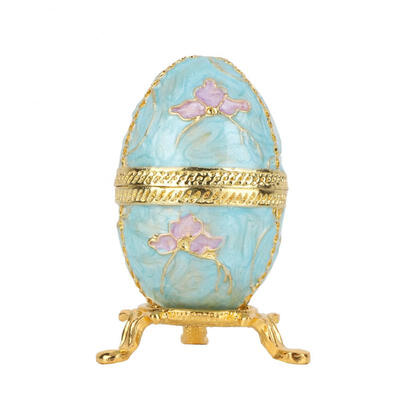 

Greensen Enameled Easter Egg Vintage Style Jewelry Organizer Trinket Box Decoration Gift