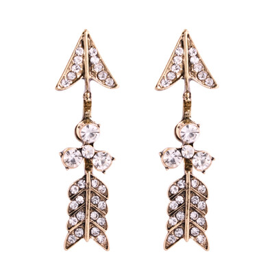 

Solememo Fashion Cute Rhinestone Love Arrow Earrings For Women Party Statement Earrings Gift Jewelry Accessories Hot Wholesale
