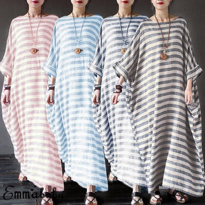 

Boho Summer Evening Party Sundress Oversized Strappy Long Maxi Dress Plus Size
