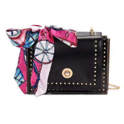 

Rivet Shoulder Handbags Leather Chain Women Small Crossbody Messenger Bags