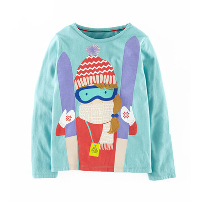 

Toddler Kids Baby Girl Cartoon Long Sleeve Tops Blouse T-shirt Outfit Clothes