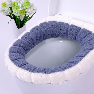 

Washable Universal Soft Toilet Seat Covers Toilet Warm Cushion Pads Bathroom Accessories