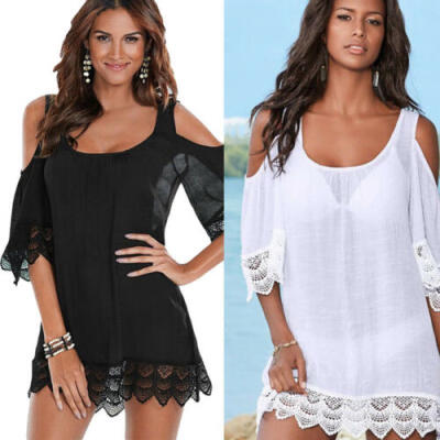 

New Sexy Women Lace Crochet Bathing Suit Bikini Swimwear Cover Up Beach Dress