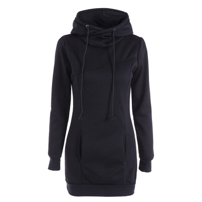 

Winter Hot Fashion Plus Size Pockets Design Hoodie Long Sweatershirt