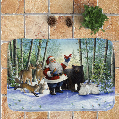

〖Follure〗Merry Christmas Welcome Doormats Indoor Home Carpets Decor 40x60CM