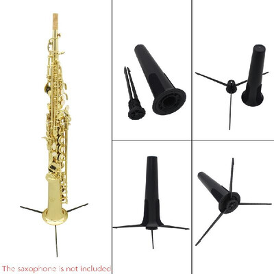 

Portable Soprano Saxophone Sax Stand Folding Tripod Black
