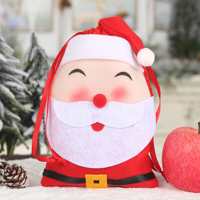 

〖Follure〗Christmas Gift Bag Non-Woven Drawstring Candy Treat Stockings Party Holder Pouch