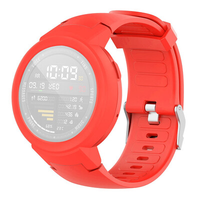 

〖Follure〗Silicone Watch Band StrapTPU Protect Case For Huami Amazfit Verge Youth Watch