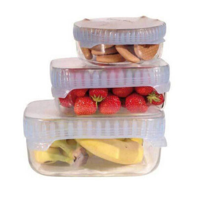 

4 Sets of Silicone Food Cling Film Sealed Universal Bowl Cover OPP Bag Packaging