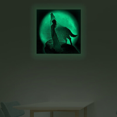 

〖Follure〗Wolf Luminous Wall Sticker Glow In The Dark Home Decor Stickers Room Wall Decal