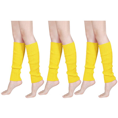 

Tailored Women & Men Fluorescence Color Stripe Boot Cuffs Warmer Knit Leg Party Stockings