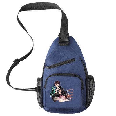 

Anime Demon Slayer Kimetsu no Yaiba Shoulder Bag Canvas Large Capacity School Bag Daypack