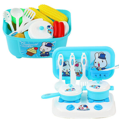 

New Christmas Children Gift Play Kitchen Set Kids Pretend Toy Cooking Food Toys