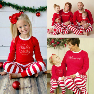 

Christmas Xmas Kids Adults Family Matching Set Sleepwear Pajamas Pyjamas Costume