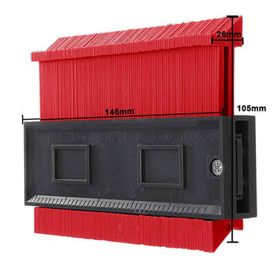 

5 Inch Contour Duplication Profile Carpenter Tools Gauge Plastic Copy Irregular Shapes For Perfect Fit Easy Cutting
