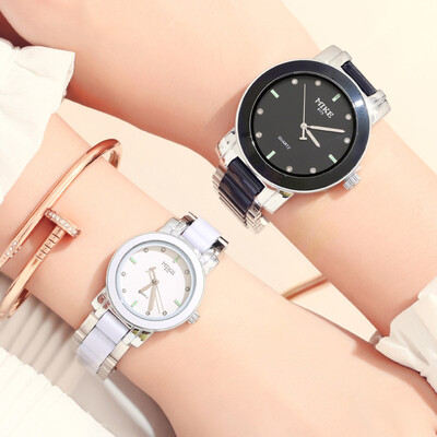 

Autumn business casual men&women couple steel belt watch