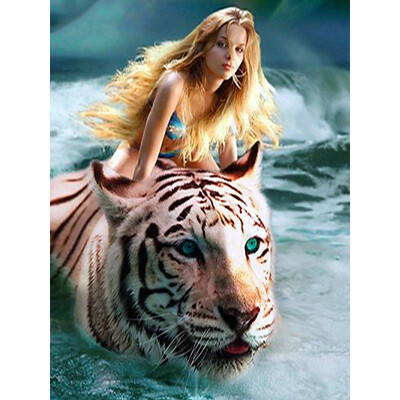 

Diamond Embroidery Tiger Diamond Painting Full Square Girl Home Decoration Diamond Mosaic Sale Rhinestones Pictures