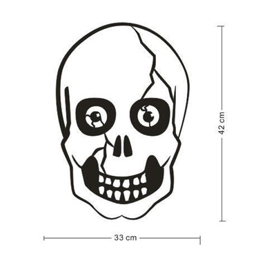 

〖Follure〗Happy Halloween Household Room Wall Sticker Mural Decor Decal Removable Skeleton