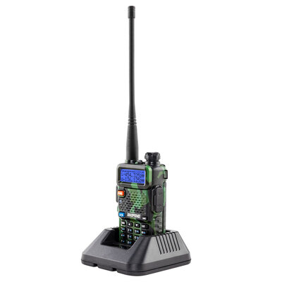 

5W Handheld Walkie Talkie Dual Band Two Way Radio Long Range VHFUHF with Earphone